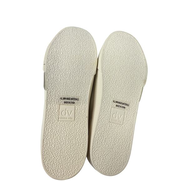 NEW DV Dolce Vita Sneakers Big Girls Size 5 Gold Metallic Snakeskin Neutral - Picture 4 of 8